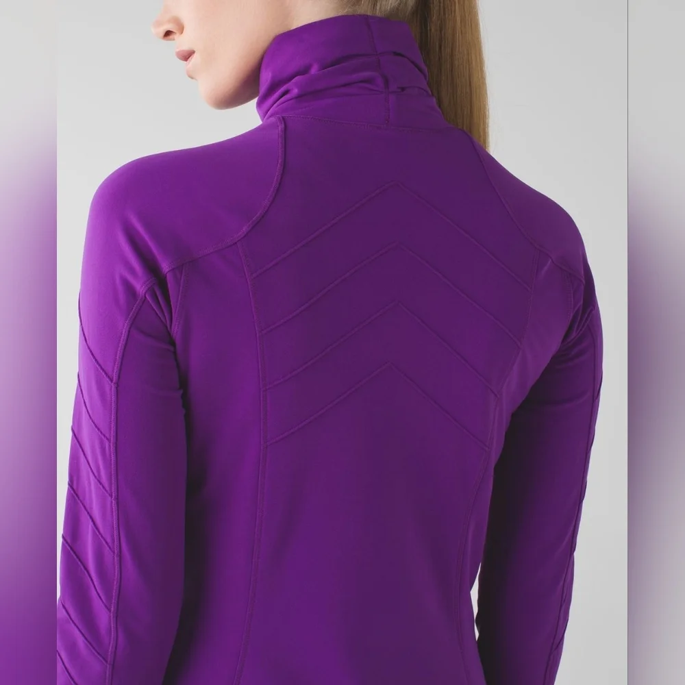Lululemon Face The Frost 1/2 Zip 2 Tender Violet Tech Fleece Quarter Zip Sweater